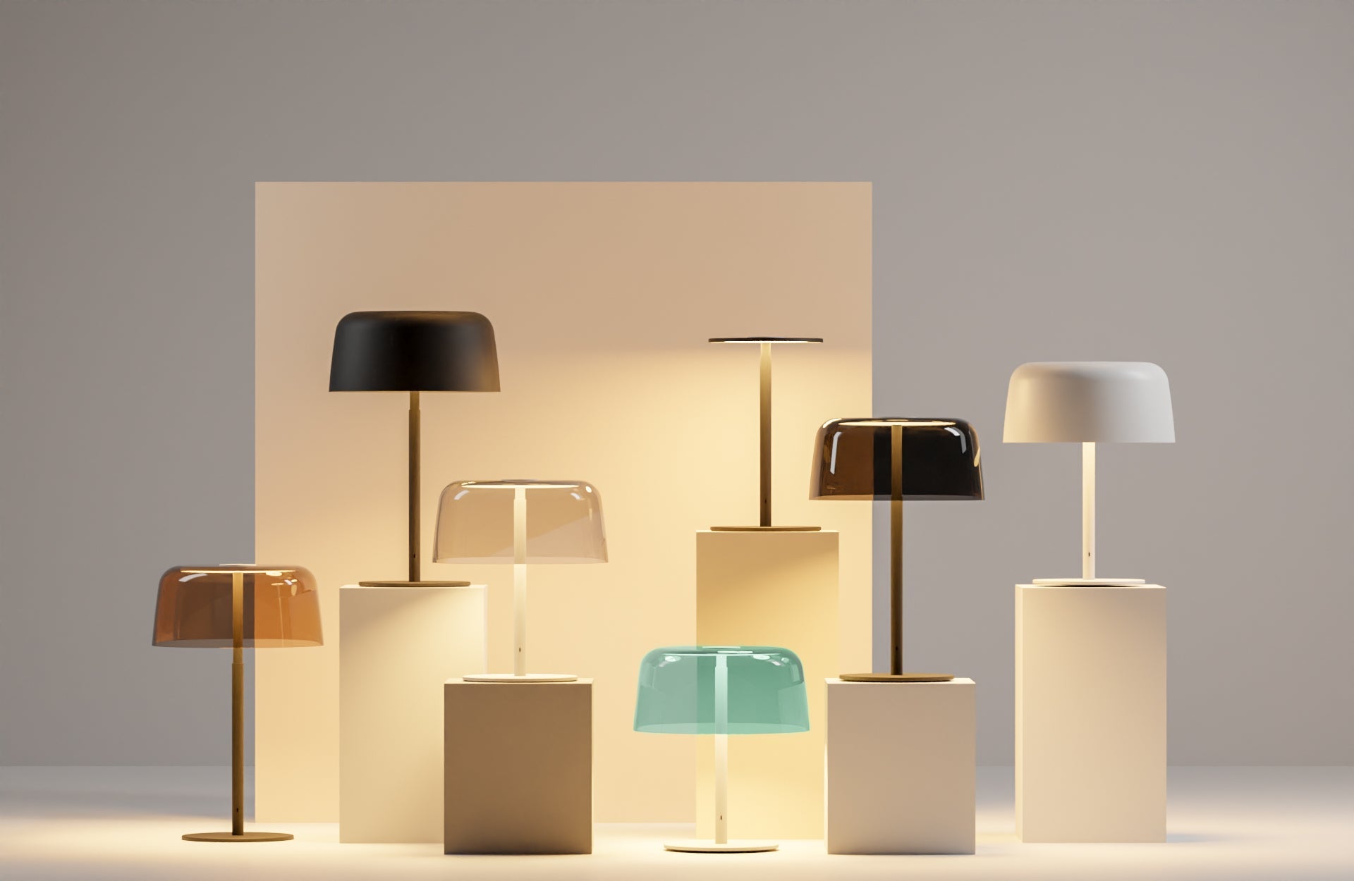 Yurei Table Lamp Matte Black 14 Metal Shade Matte Black Gold Interior Yut Sw Mtb Mmbg by Koncept Inc