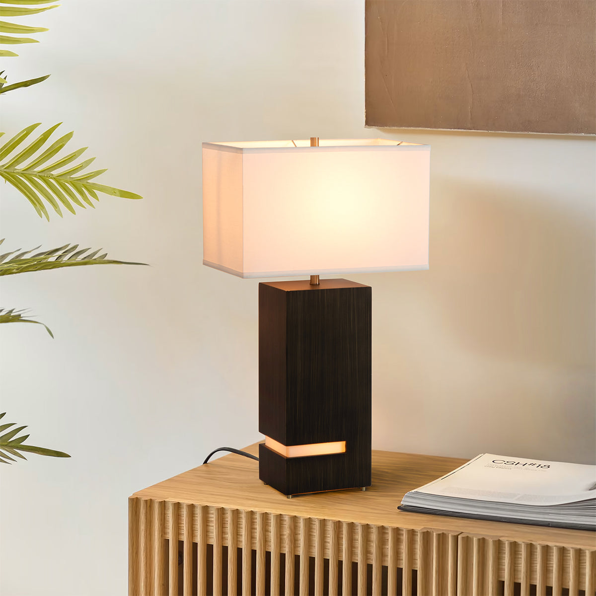 Zen Standing Table Lamp with Night Light by Nova of California – view 3