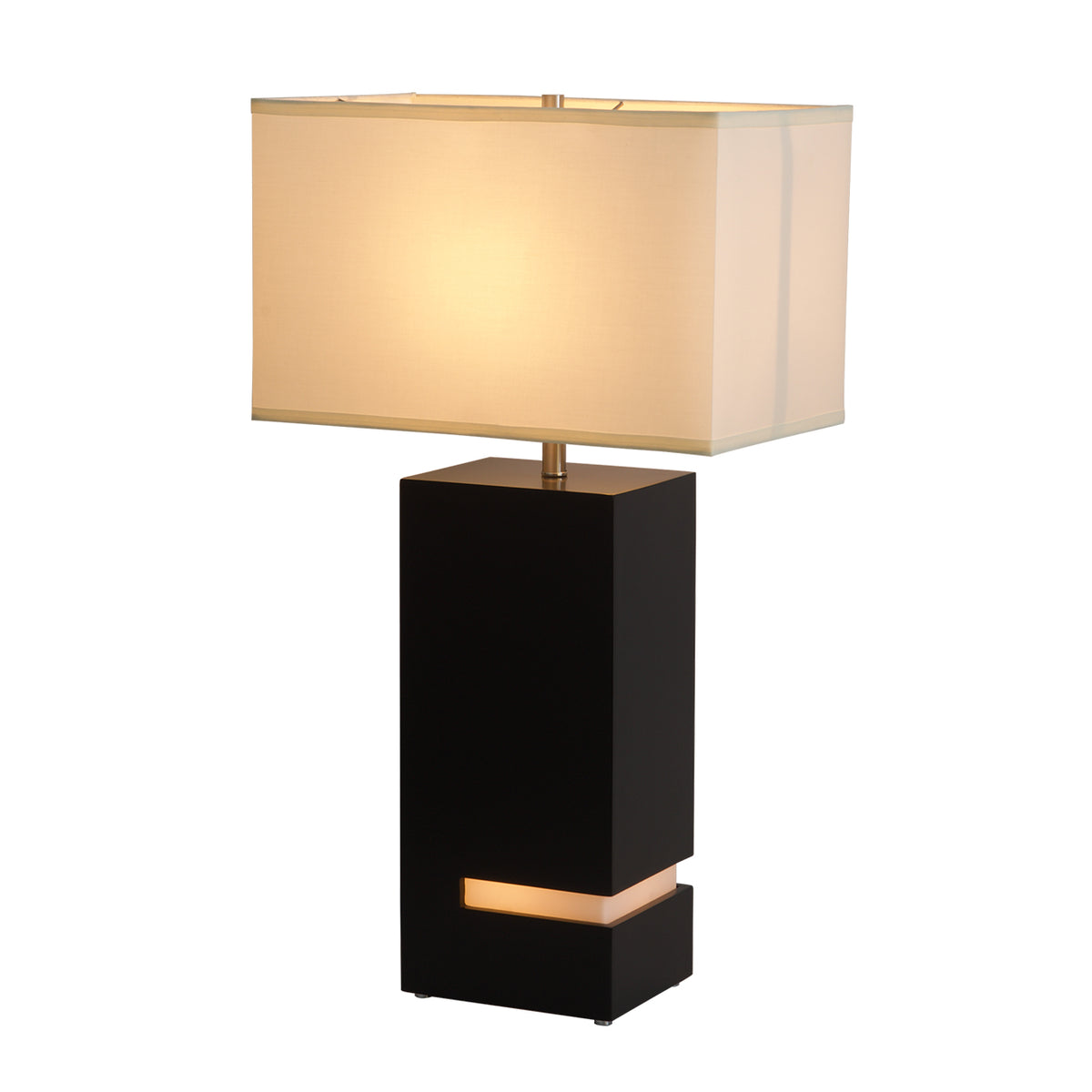 Zen Standing Table Lamp with Night Light by Nova of California, Ebony – view 11