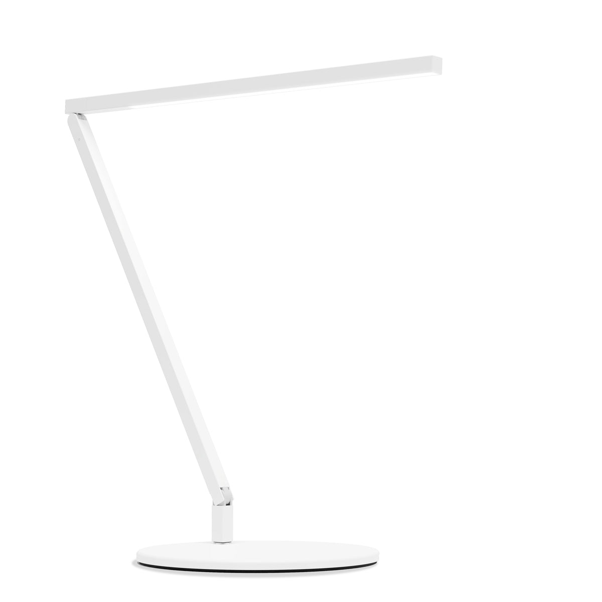 Koncept Z-Bar Solo Gen 4 LED Desk Lamp, Matte White, Daylight 5,000K, Desk Base (ZBD1000-D-MWT-DSK)