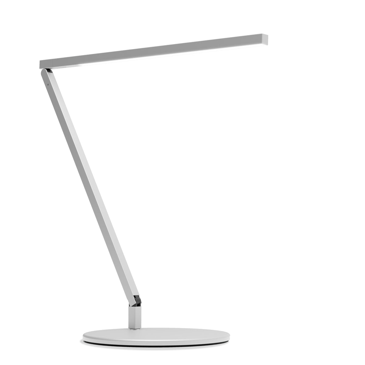 Koncept Z-Bar Solo Gen 4 LED Desk Lamp, Silver, Daylight 5,000K, Desk Base (ZBD1000-D-SIL-DSK)