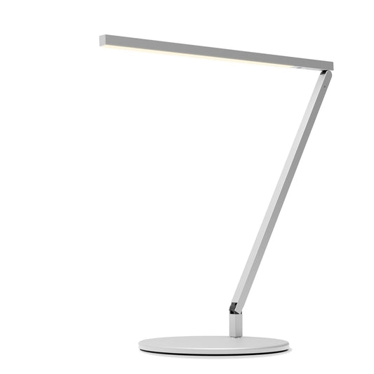 Z Bar Solo Pro Led Desk Lamp Gen 4 Silver Desk Base Zbd1000 Sil Pro Dsk by Koncept Inc