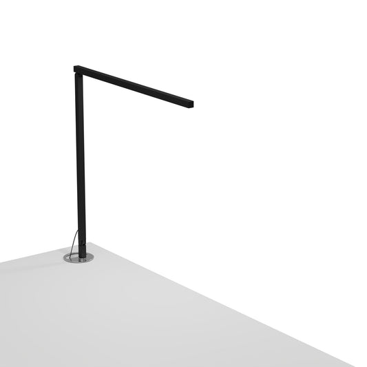 Z Bar Solo Desk Lamp Gen 4 Warm Light Matte Black Grommet Mount Zbd1000 W Mtb Grm by Koncept Inc
