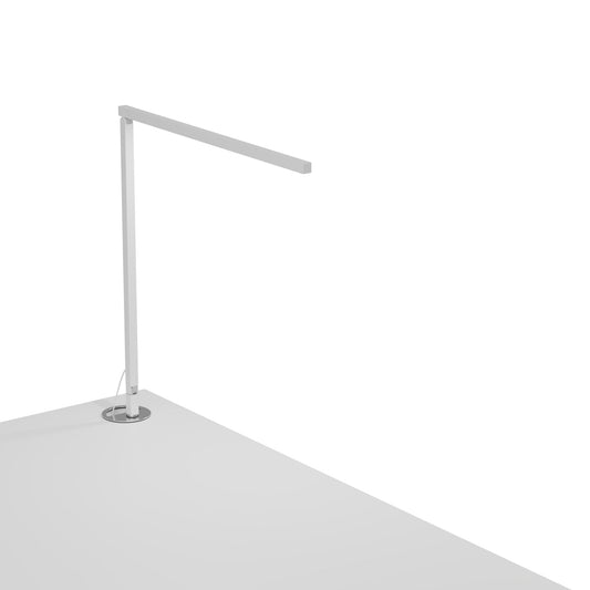 Z Bar Solo Desk Lamp Gen 4 Warm Light Matte White Grommet Mount Zbd1000 W Mwt Grm by Koncept Inc