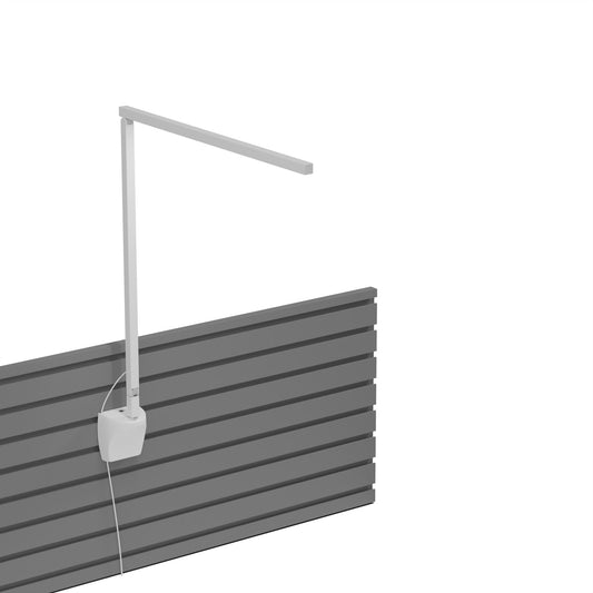 Z Bar Solo Desk Lamp Gen 4 Warm Light Matte White Slatwall Mount Zbd1000 W Mwt Slt by Koncept Inc