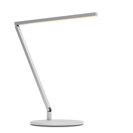Z Bar Solo Desk Lamp Gen 4 Warm Light Silver Desk Base Zbd1000 W Sil Dsk by Koncept Inc