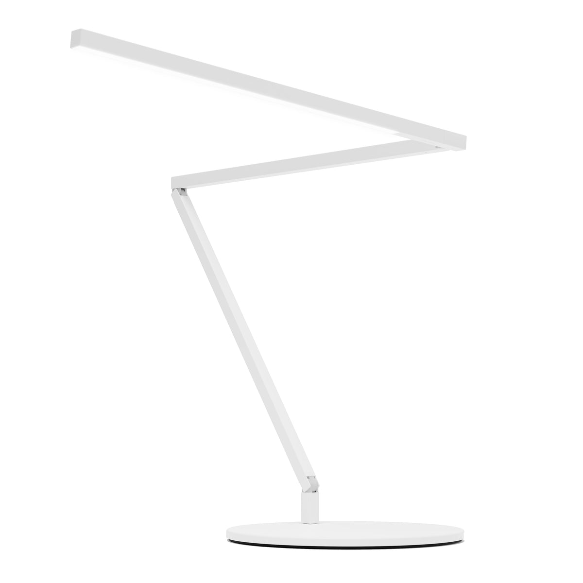 Koncept Z-Bar Gen 4 LED Desk Lamp, Matte White, Daylight 5,000K, Desk Base (ZBD3000-D-MWT-DSK)