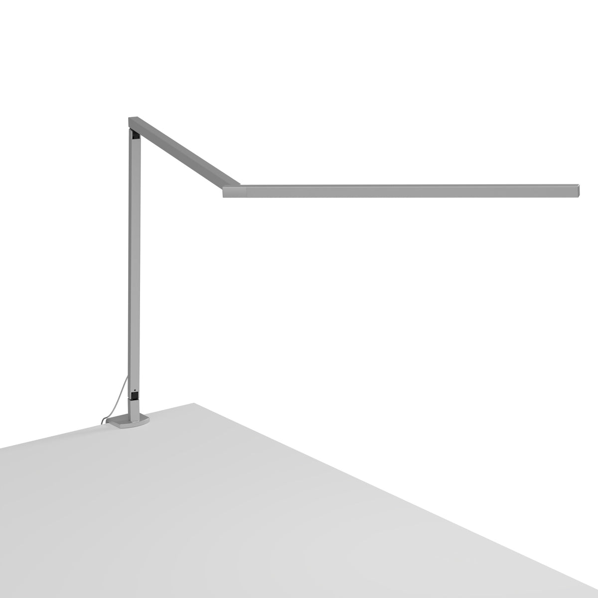 Koncept Z-Bar Gen 4 LED Desk Lamp, Silver, Daylight 5,000K, Two-Piece Desk Clamp (ZBD3000-D-SIL-2CL)