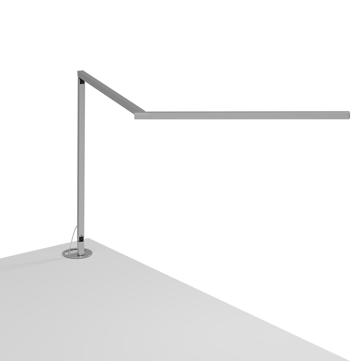 Koncept Z-Bar Gen 4 LED Desk Lamp, Silver, Daylight 5,000K, Grommet Mount (ZBD3000-D-SIL-GRM)