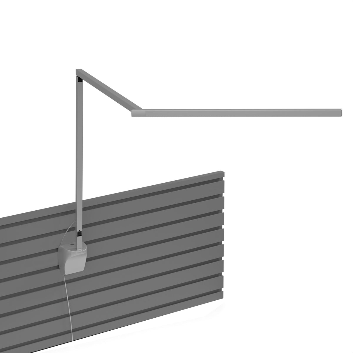 Koncept Z-Bar Gen 4 LED Desk Lamp, Silver, Daylight 5,000K, Slatwall Mount (ZBD3000-D-SIL-SLT)