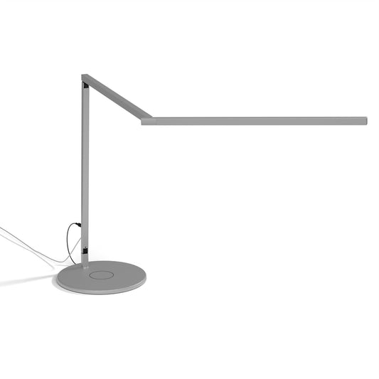 Z Bar Pro Led Desk Lamp Gen 4 Silver Wireless Charging Base Zbd3000 Sil Pro Qcb by Koncept Inc