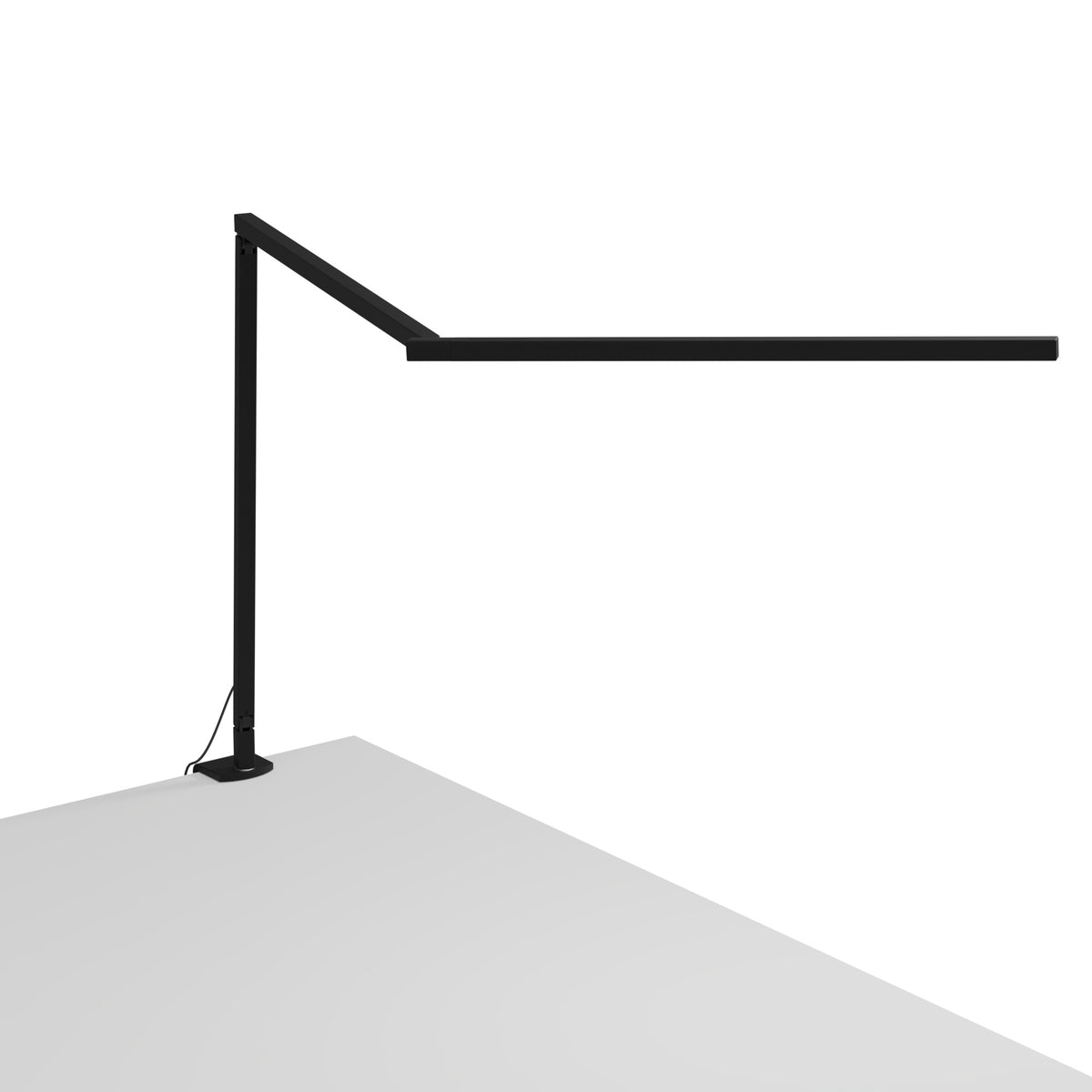 Koncept Z-Bar Gen 4 LED Desk Lamp, Matte Black, Warm White 3,500K, Two-Piece Desk Clamp (ZBD3000-W-MTB-2CL)
