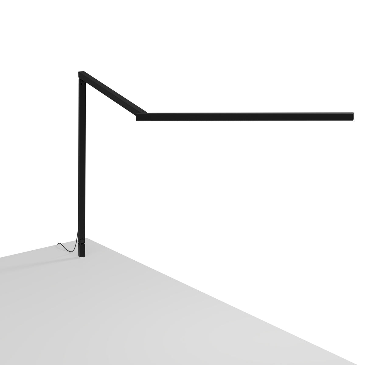 Koncept Z-Bar Gen 4 LED Desk Lamp, Matte Black, Warm White 3,500K, Through-Table Mount (ZBD3000-W-MTB-THR)