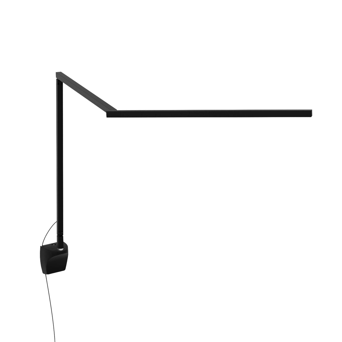 Koncept Z-Bar Gen 4 LED Desk Lamp, Matte Black, Warm White 3,500K, Wall Mount (Plug-In) (ZBD3000-W-MTB-WAL)