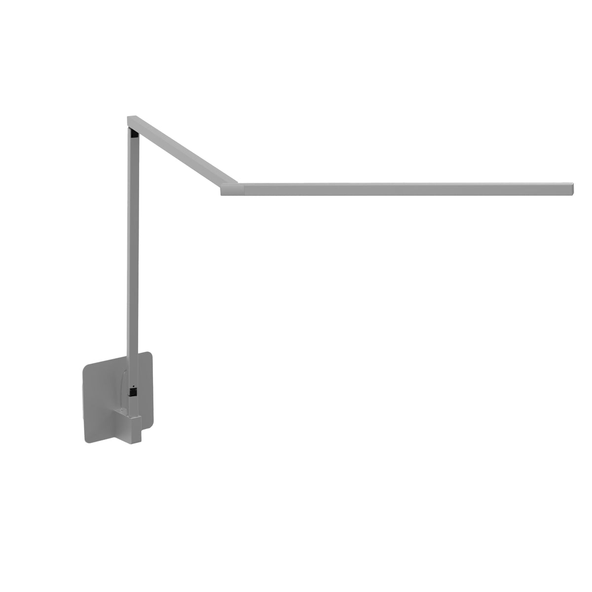 Koncept Z-Bar Gen 4 LED Desk Lamp, Silver, Warm White 3,500K, Hardwire Wall Mount (ZBD3000-W-SIL-HWS)