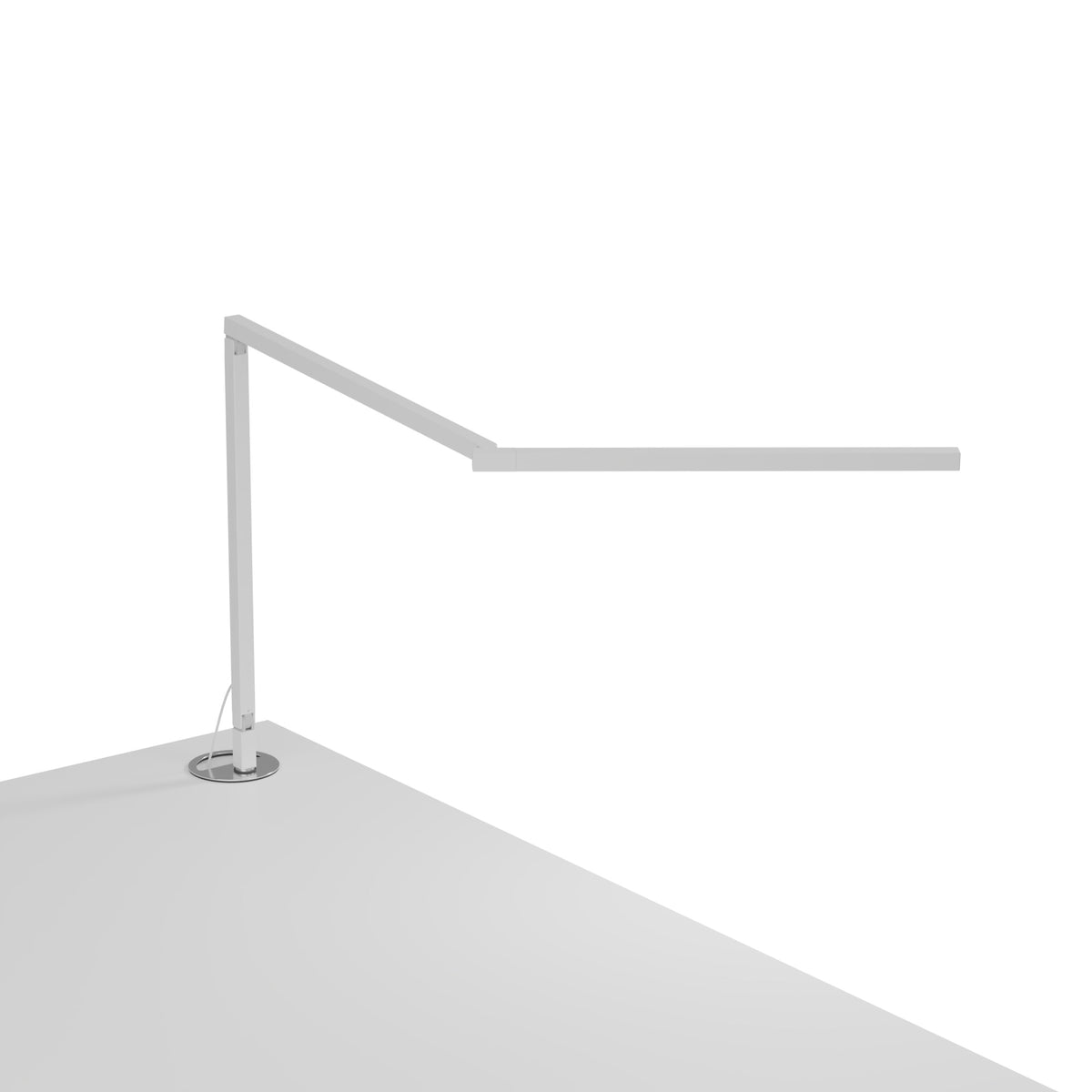 Koncept Z-Bar Mini Gen 4 LED Desk Lamp, Matte White, Daylight 5,000K, Grommet Mount (ZBD3100-D-MWT-GRM)