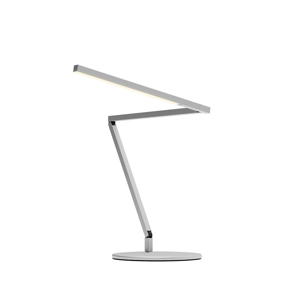 Koncept Z-Bar Mini Pro Gen 4 LED Desk Lamp, Silver, Desk Base (ZBD3100-SIL-PRO-DSK)