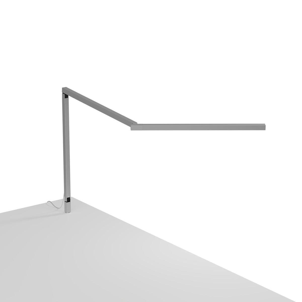 Koncept Z-Bar Mini Pro Gen 4 LED Desk Lamp, Silver, Through-Table Mount (ZBD3100-SIL-PRO-THR)