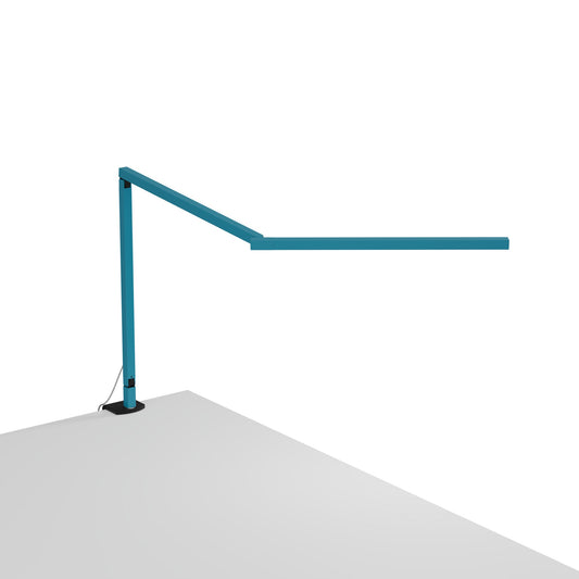 Z Bar Mini Desk Lamp Gen 4 Warm Light Blue Desk Clamp Matte Black Zbd3100 W Knb 2Cl by Koncept Inc