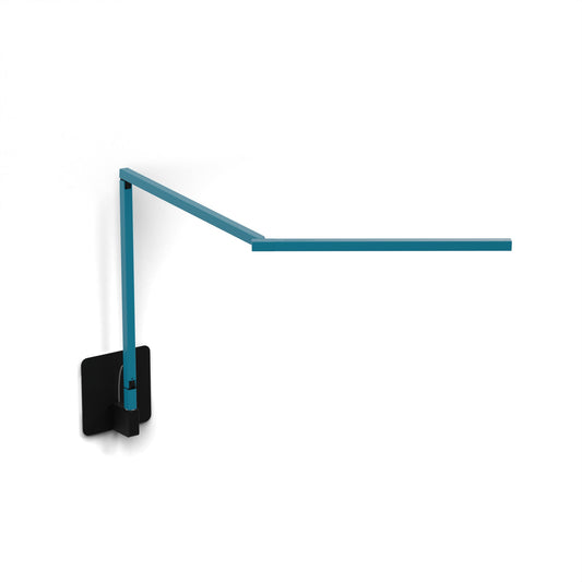 Z Bar Mini Desk Lamp Gen 4 Warm Light Blue Hardwire Wall Mount Matte Black Zbd3100 W Knb Hws by Koncept Inc