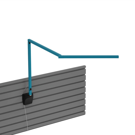 Z Bar Mini Desk Lamp Gen 4 Warm Light Blue Slatwall Mount Matte Black Zbd3100 W Knb Slt by Koncept Inc
