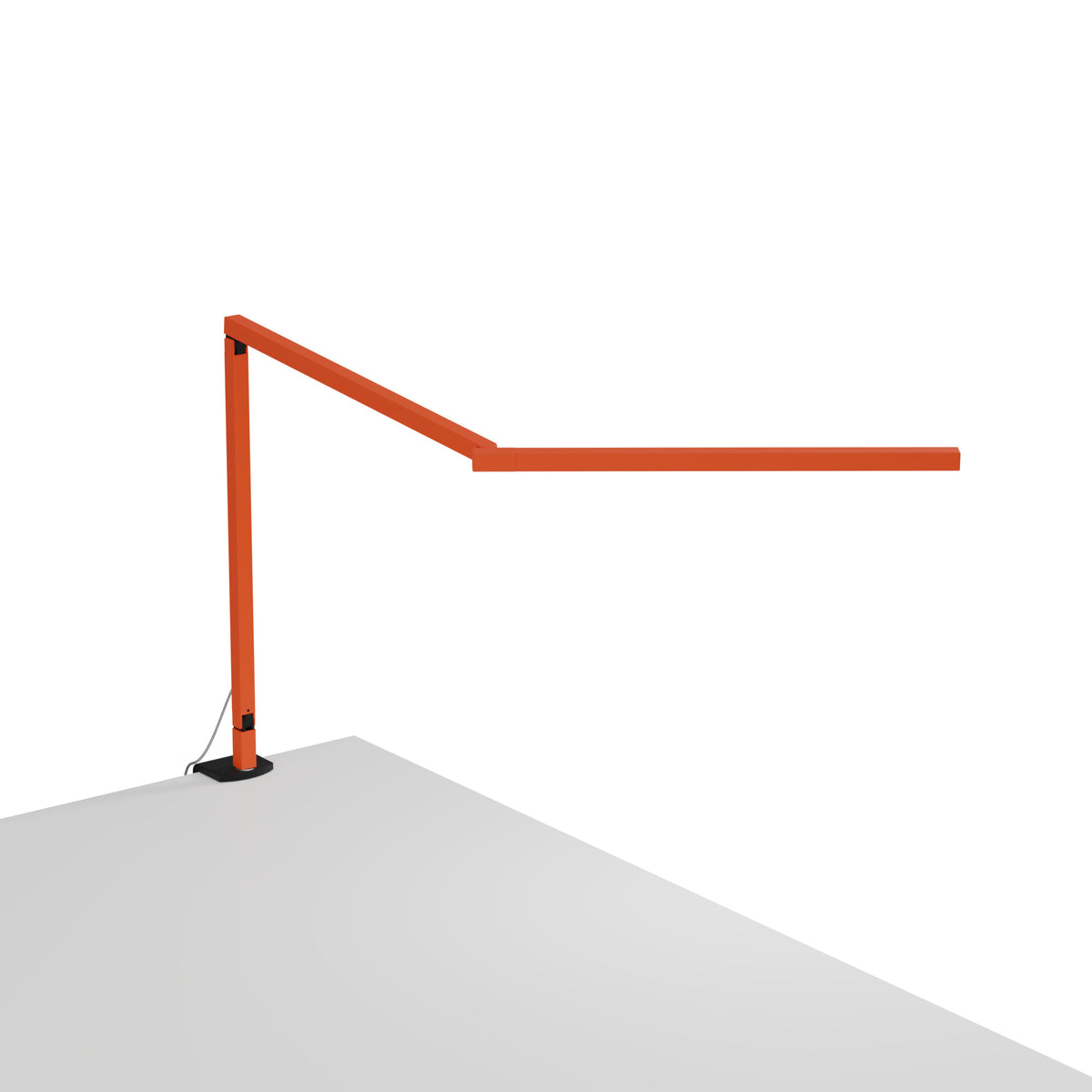 Koncept Z-Bar Mini Gen 4 LED Desk Lamp, Matte Orange, Warm White 3,500K, Two-Piece Desk Clamp (ZBD3100-W-MOR-2CL)