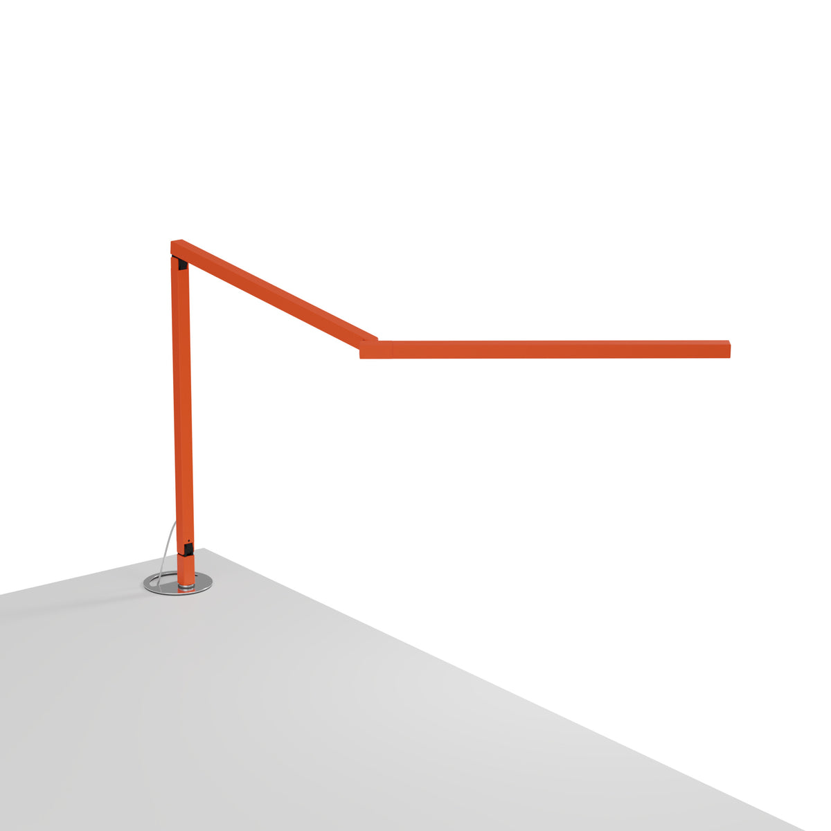 Koncept Z-Bar Mini Gen 4 LED Desk Lamp, Matte Orange, Warm White 3,500K, Grommet Mount (ZBD3100-W-MOR-GRM)