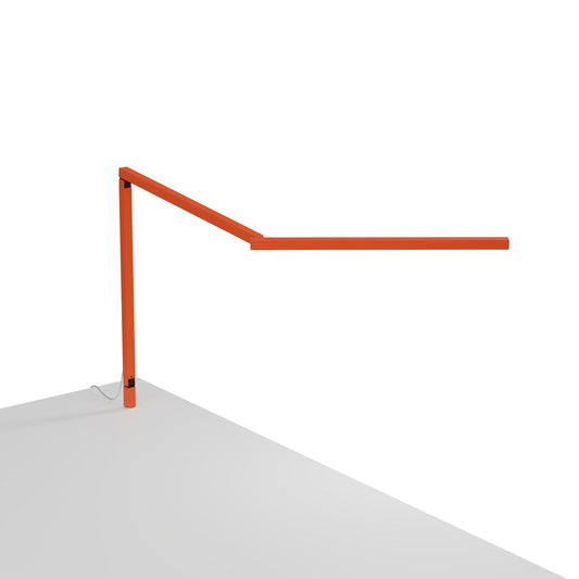 Z Bar Mini Desk Lamp Gen 4 Warm Light Matte Orange Through Table Mount Zbd3100 W Mor Thr by Koncept Inc