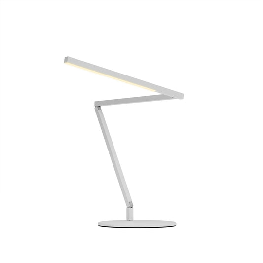 Z Bar Mini Desk Lamp Gen 4 Warm Light Matte White Desk Base Zbd3100 W Mwt Dsk by Koncept Inc