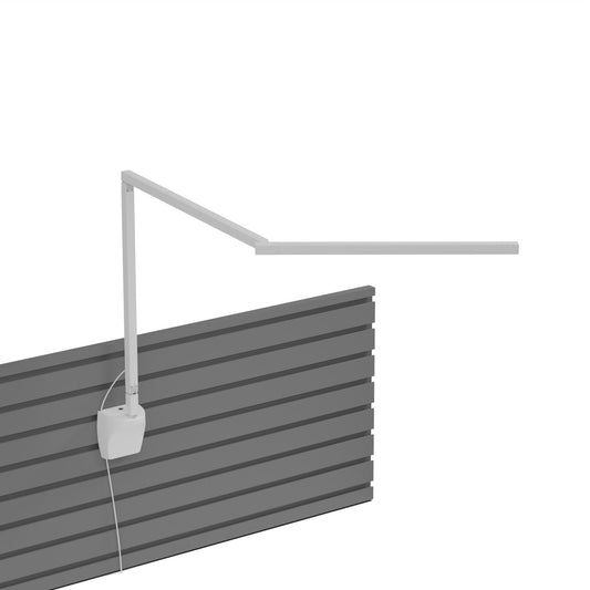 Z Bar Mini Desk Lamp Gen 4 Warm Light Matte White Slatwall Mount Zbd3100 W Mwt Slt by Koncept Inc