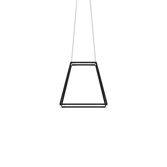 Z Bar Pendant Rise Small Square Soft Warm Matte Black 18 X 18 X 17 Zbp 16 Rs Sw Mtb Cnp by Koncept Inc