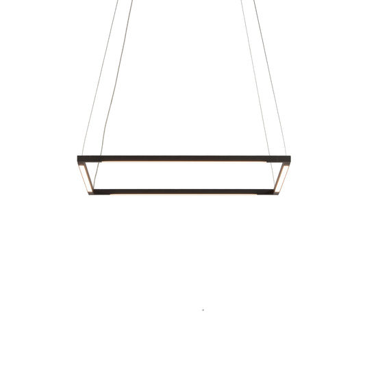 Z Bar Pendant Small Square Soft Warm Matte Black 18 X 18 Zbp 16 S Sw Mtb Cnp by Koncept Inc