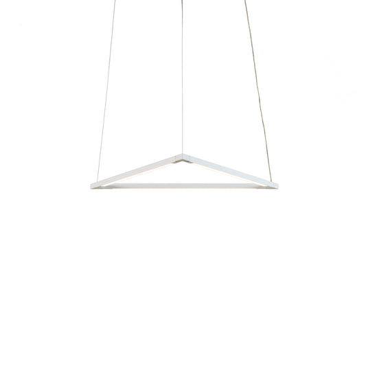 Z Bar Pendant Small Triangle Soft Warm Matte White 18 X 16 Zbp 16 T Sw Mwt Cnp by Koncept Inc