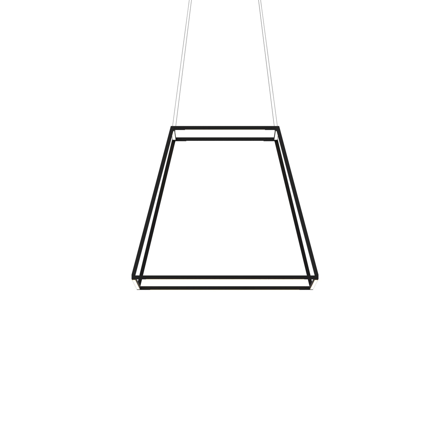 Z Bar Pendant Rise Medium Square Soft Warm Matte Black 26 X 26 X 22 Zbp 24 Rs Sw Mtb Cnp by Koncept Inc