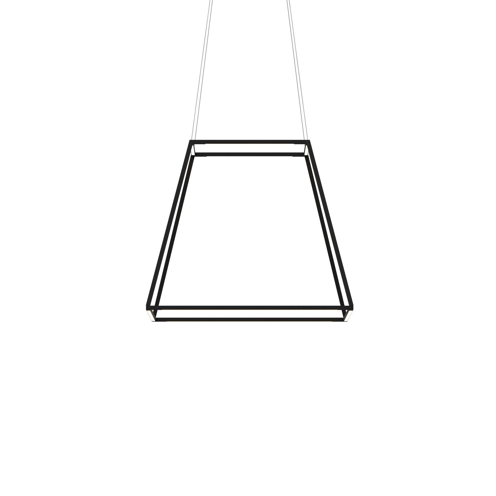 Z Bar Pendant Rise Medium Square Soft Warm Matte Black 26 X 26 X 22 Zbp 24 Rs Sw Mtb Cnp by Koncept Inc