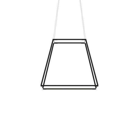 Z Bar Pendant Rise Medium Square Soft Warm Matte Black 26 X 26 X 22 Zbp 24 Rs Sw Mtb Cnp by Koncept Inc