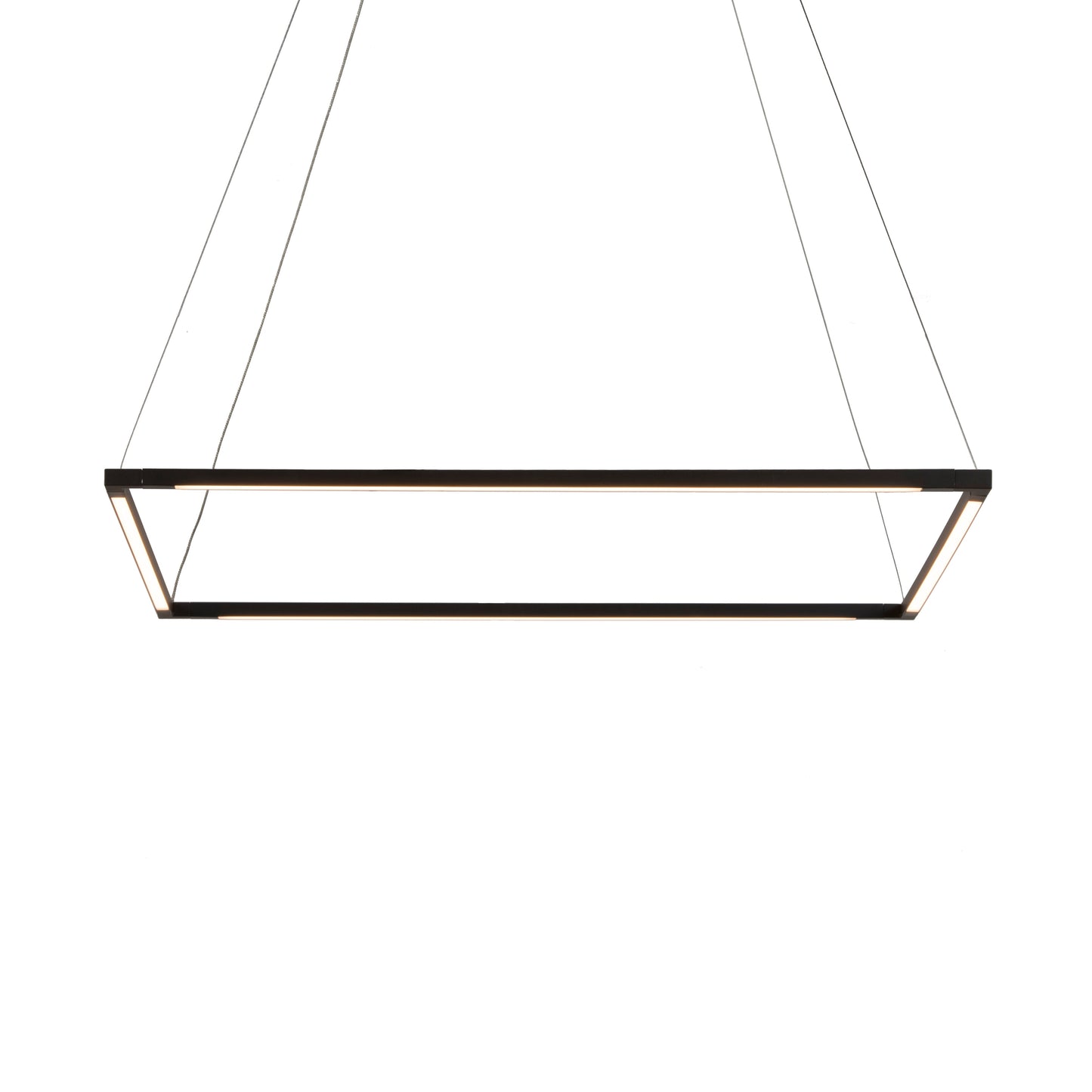 Z Bar Pendant Medium Square Soft Warm Matte Black 26 X 26 Zbp 24 S Sw Mtb Cnp by Koncept Inc