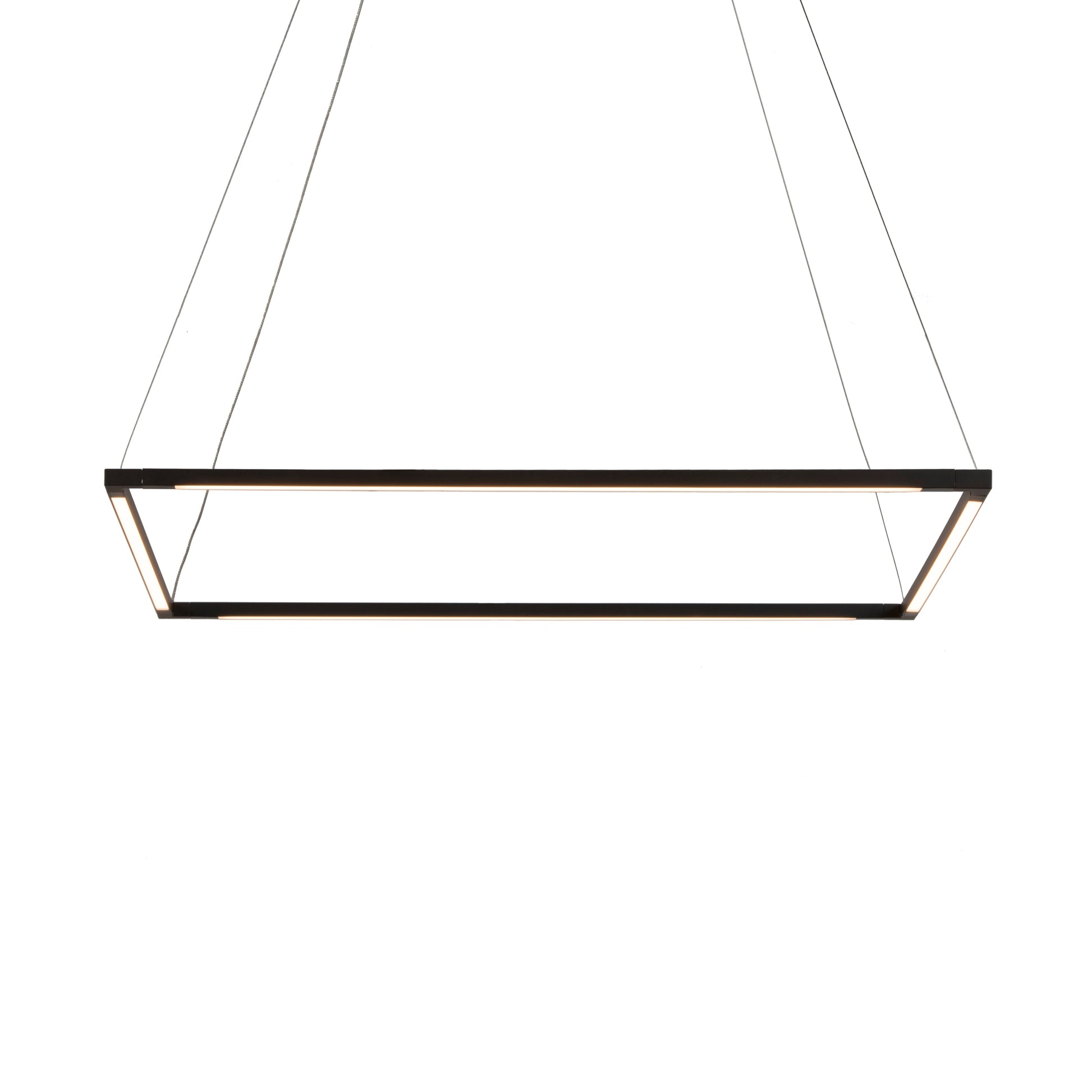 Z Bar Pendant Medium Square Soft Warm Matte Black 26 X 26 Zbp 24 S Sw Mtb Cnp by Koncept Inc