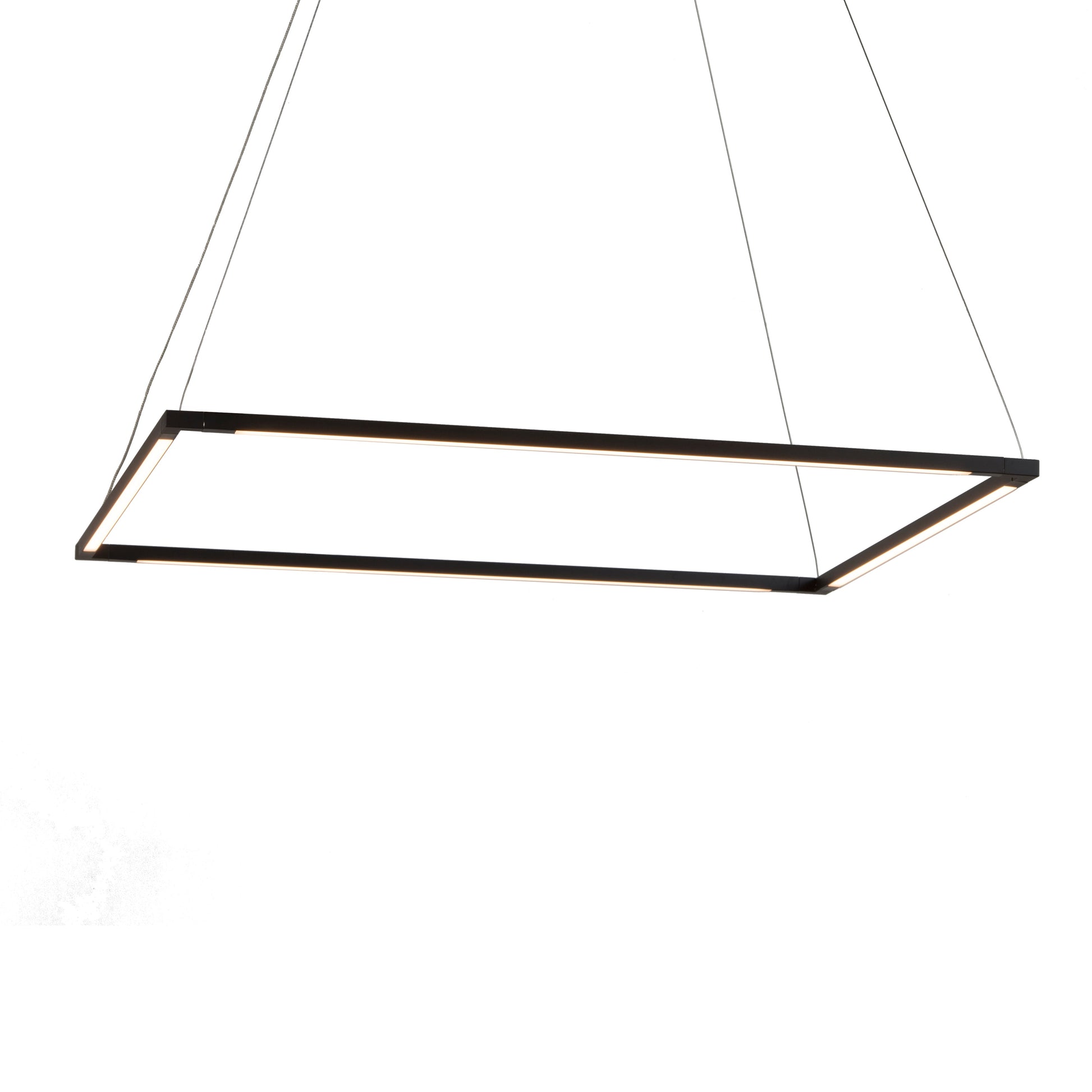 Z Bar Pendant Medium Square Soft Warm Matte Black 26 X 26 Zbp 24 S Sw Mtb Cnp by Koncept Inc