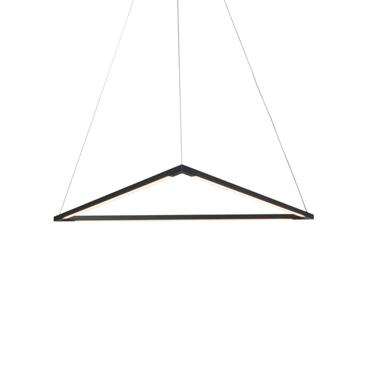 Z Bar Pendant Medium Triangle Soft Warm Matte Black 26 X 23 Zbp 24 T Sw Mtb Cnp by Koncept Inc