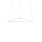 Z Bar Pendant Medium Triangle Soft Warm Matte White 26 X 23 Zbp 24 T Sw Mwt Cnp by Koncept Inc
