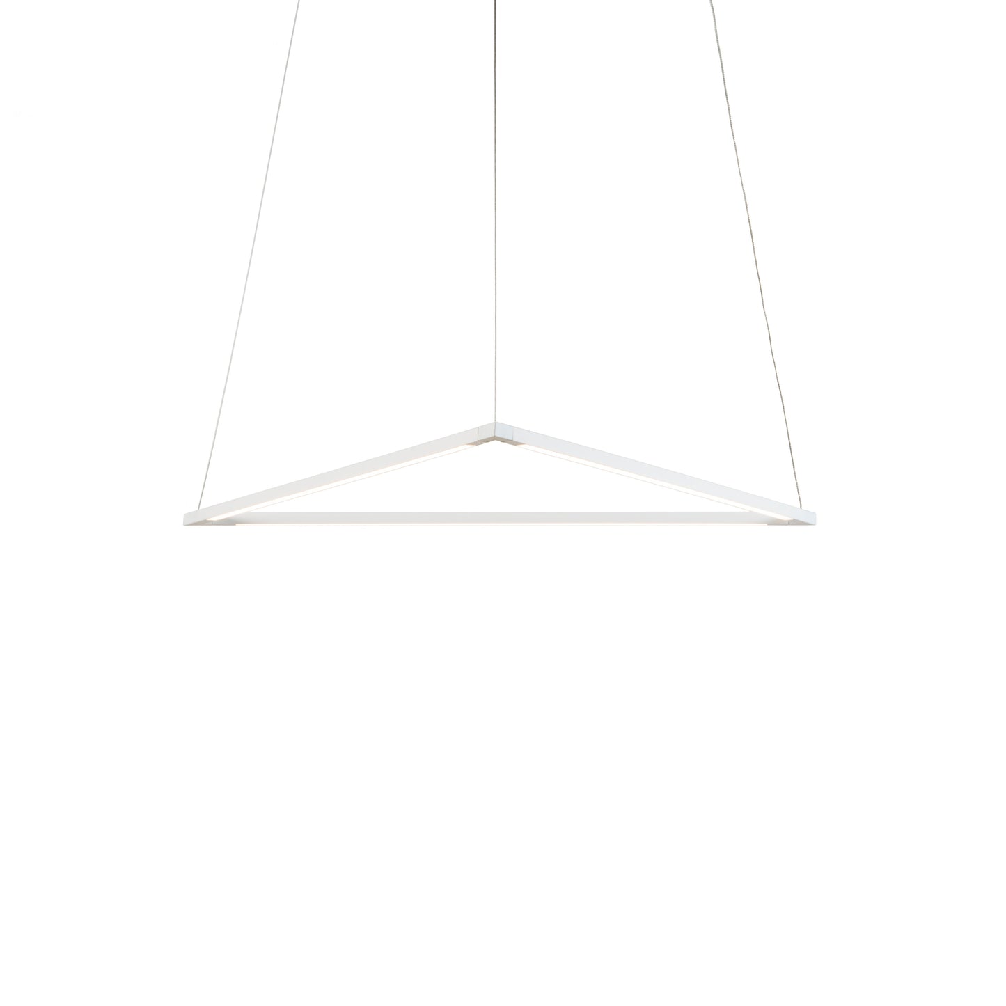 Z Bar Pendant Medium Triangle Soft Warm Matte White 26 X 23 Zbp 24 T Sw Mwt Cnp by Koncept Inc