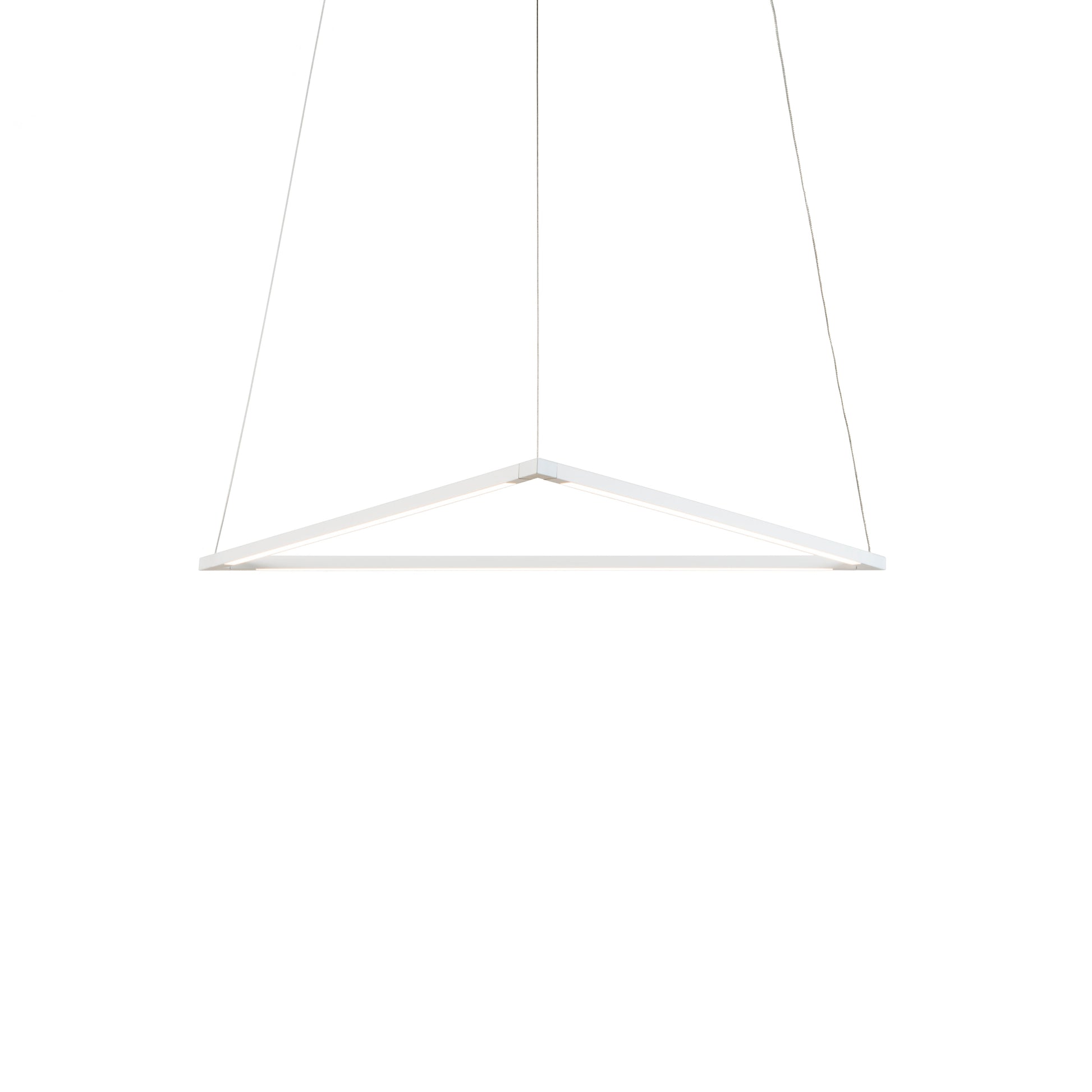 Z Bar Pendant Medium Triangle Soft Warm Matte White 26 X 23 Zbp 24 T Sw Mwt Cnp by Koncept Inc