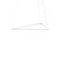 Z Bar Pendant Medium Triangle Soft Warm Matte White 26 X 23 Zbp 24 T Sw Mwt Cnp by Koncept Inc
