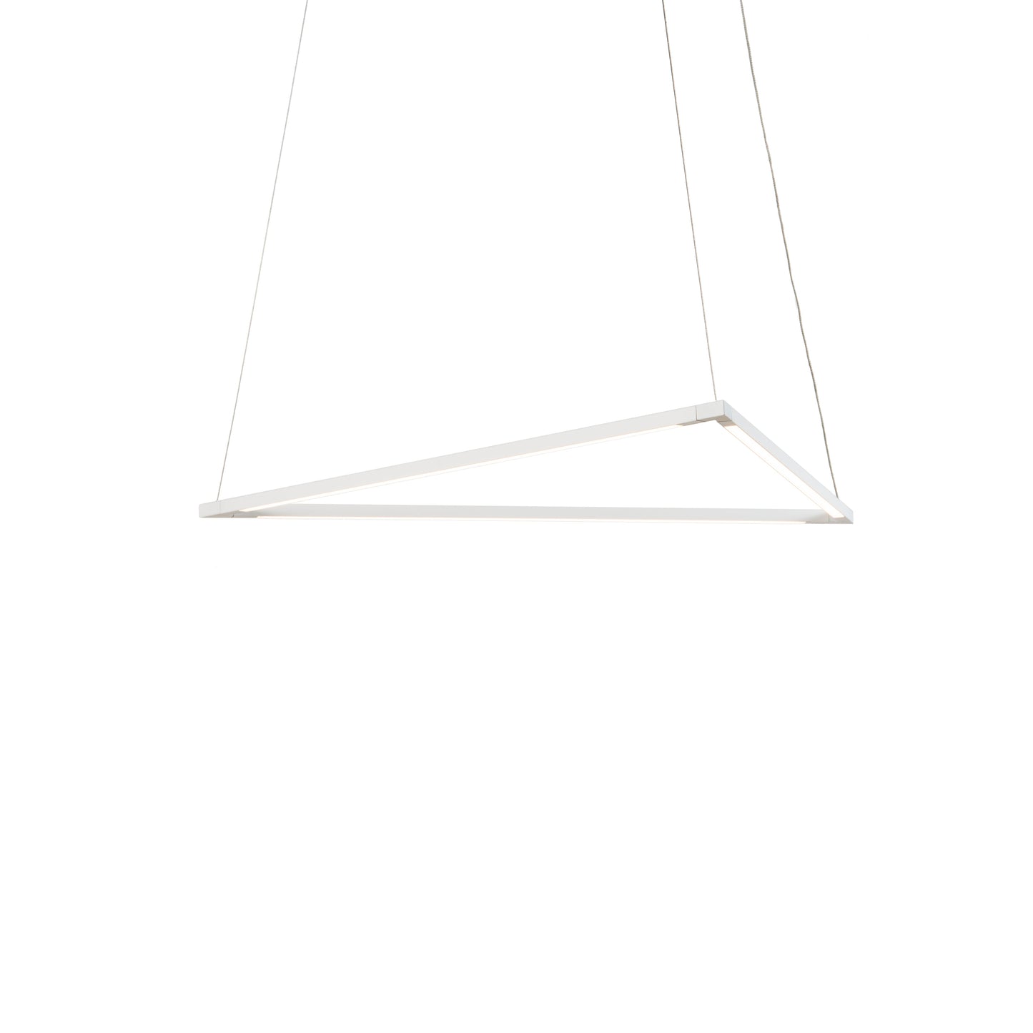 Z Bar Pendant Medium Triangle Soft Warm Matte White 26 X 23 Zbp 24 T Sw Mwt Cnp by Koncept Inc