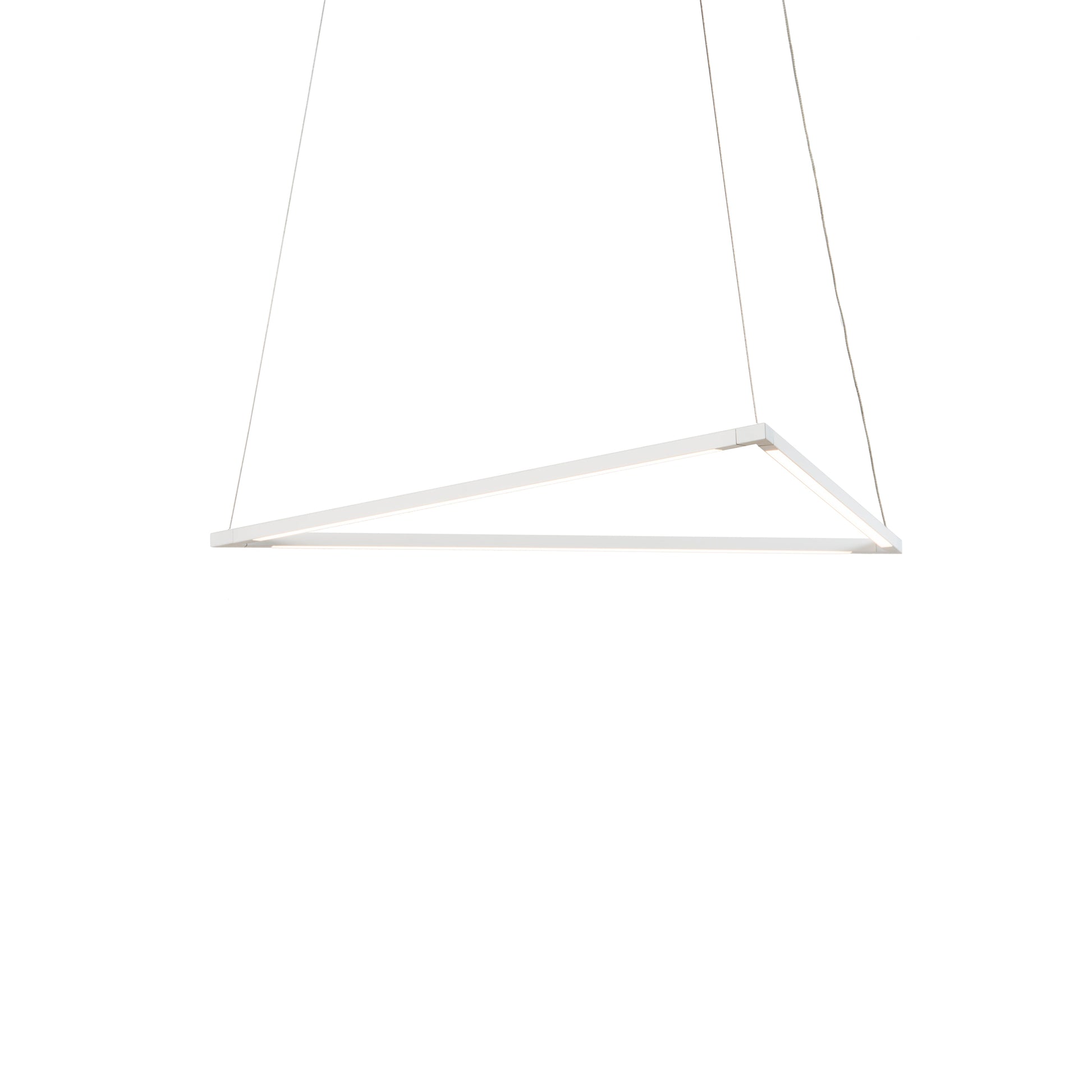Z Bar Pendant Medium Triangle Soft Warm Matte White 26 X 23 Zbp 24 T Sw Mwt Cnp by Koncept Inc