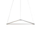 Z Bar Pendant Medium Triangle Soft Warm Silver 26 X 23 Zbp 24 T Sw Sil Cnp by Koncept Inc