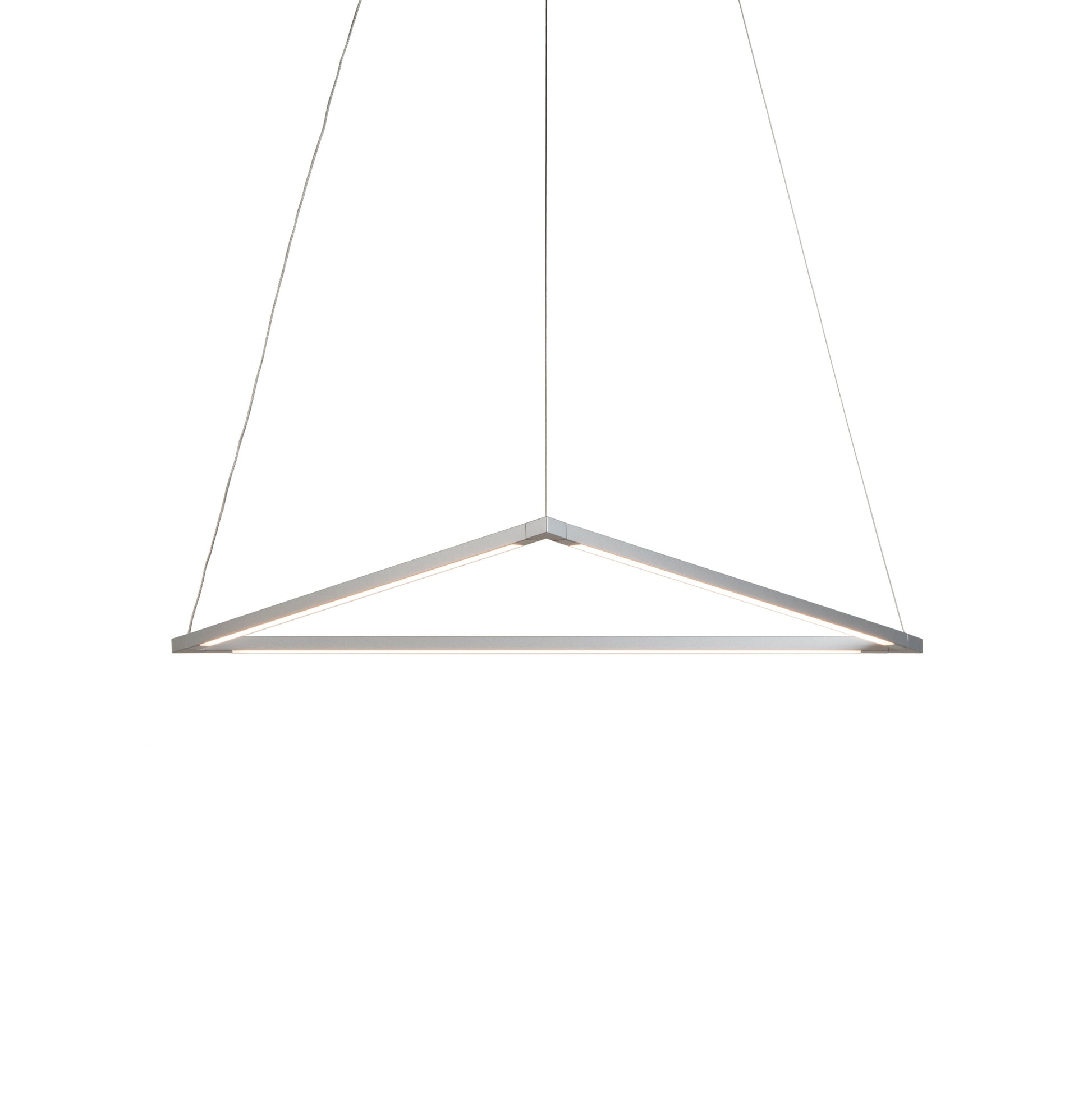 Z Bar Pendant Medium Triangle Soft Warm Silver 26 X 23 Zbp 24 T Sw Sil Cnp by Koncept Inc