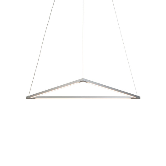 Z Bar Pendant Medium Triangle Soft Warm Silver 26 X 23 Zbp 24 T Sw Sil Cnp by Koncept Inc