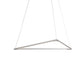 Z Bar Pendant Medium Triangle Soft Warm Silver 26 X 23 Zbp 24 T Sw Sil Cnp by Koncept Inc